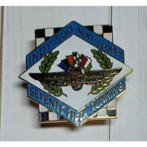 Indy 500 Indianapolis Motor Speedway Race Souvenir Flag Wing 1991 Pin